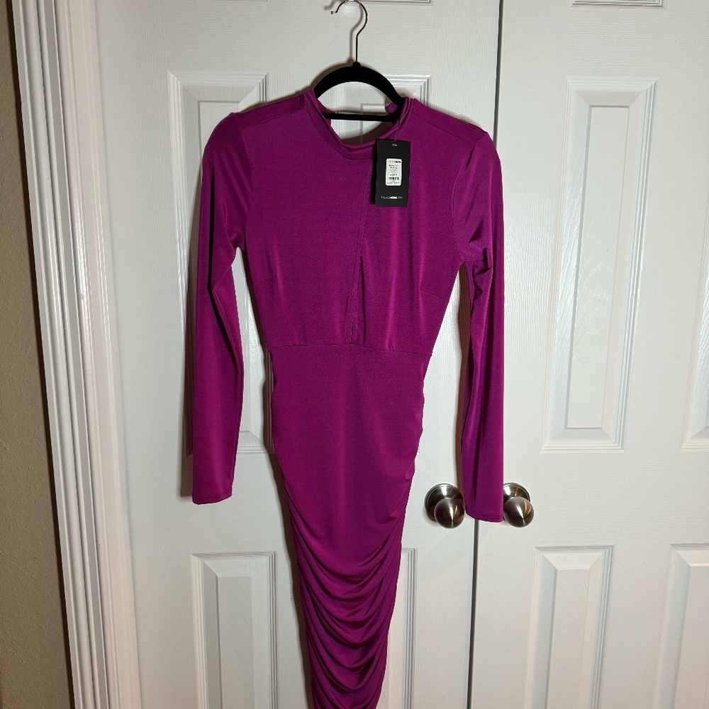 NWT Fashionnova Long Sleeve Midi Dress Sz Small